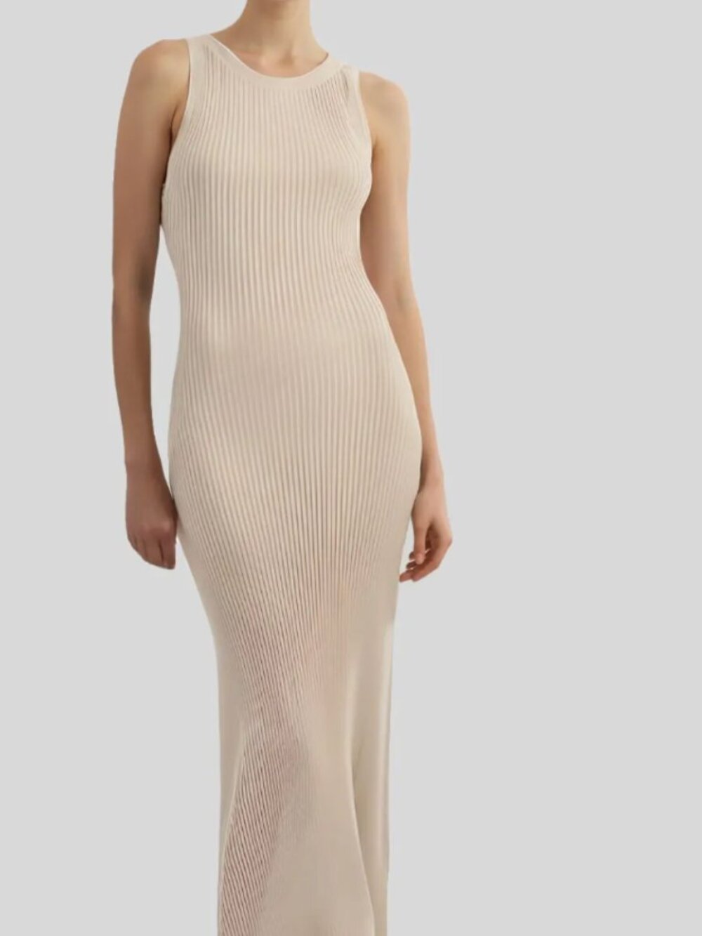 Dissh Knit racer midi dress